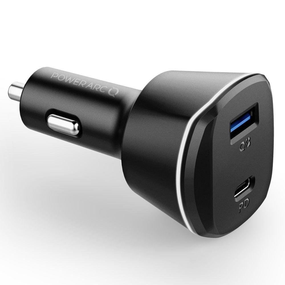 ArcStation 30W PD Dual Car Charger Zwart