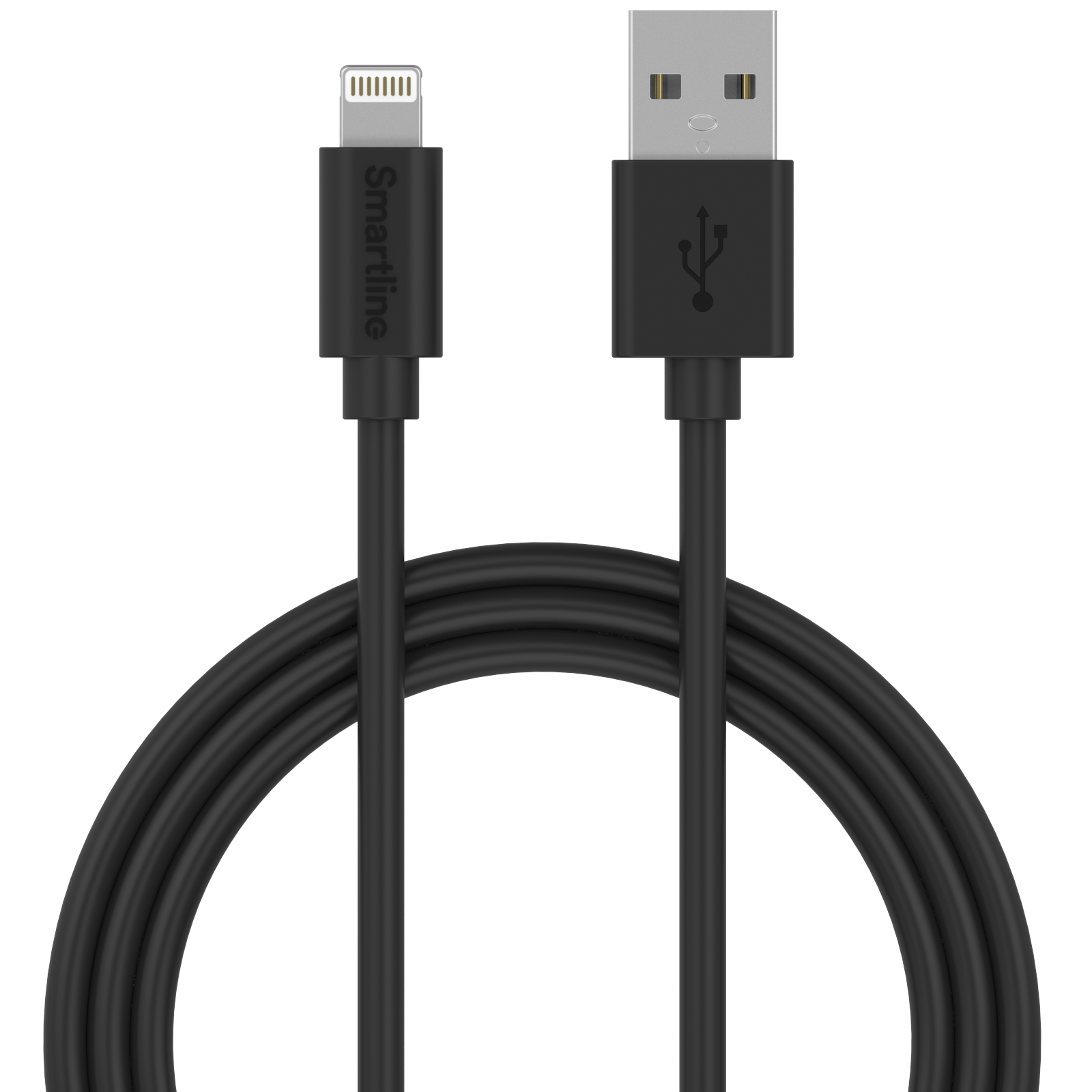 USB-kabel Lightning 3m Zwart