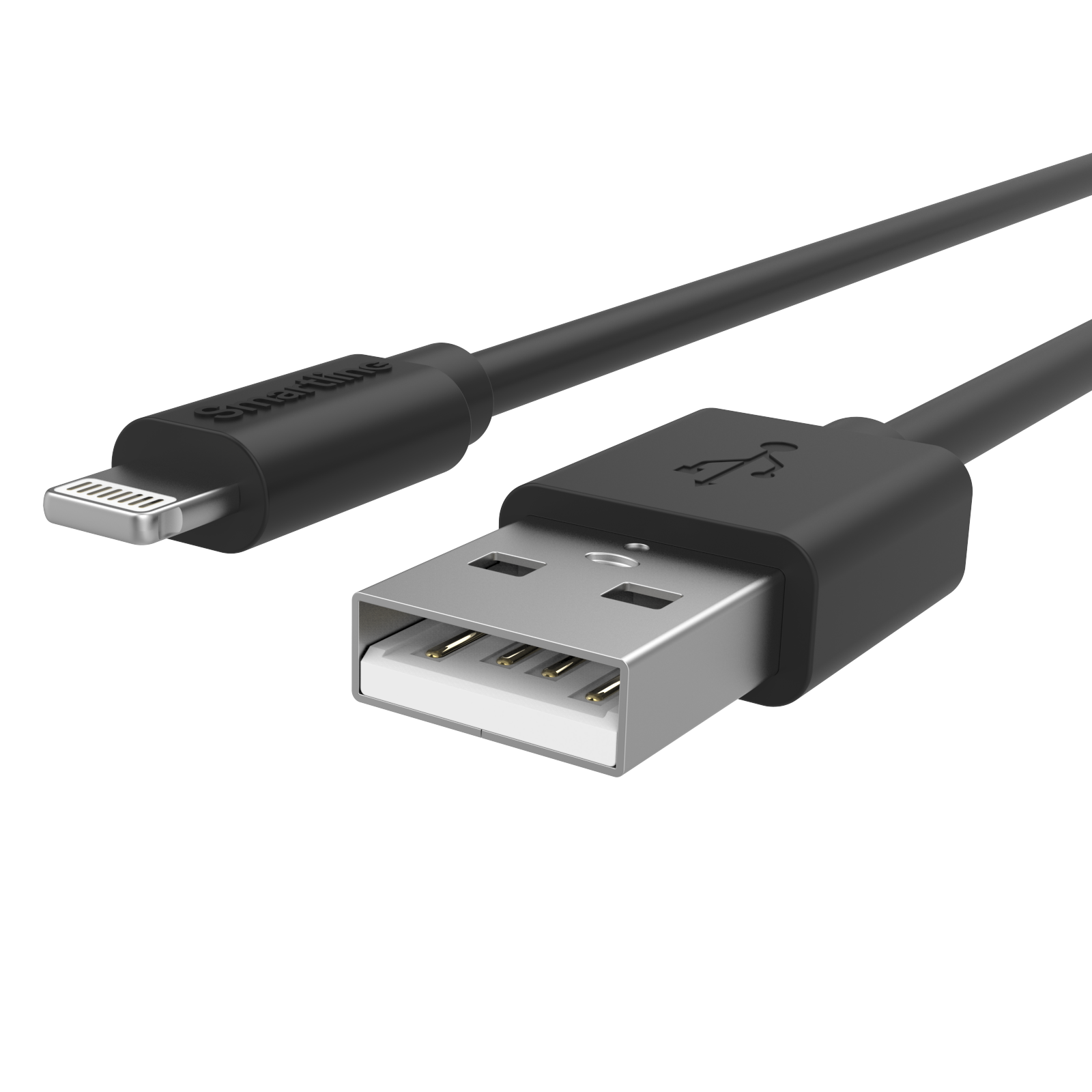 USB-kabel Lightning 3m Zwart