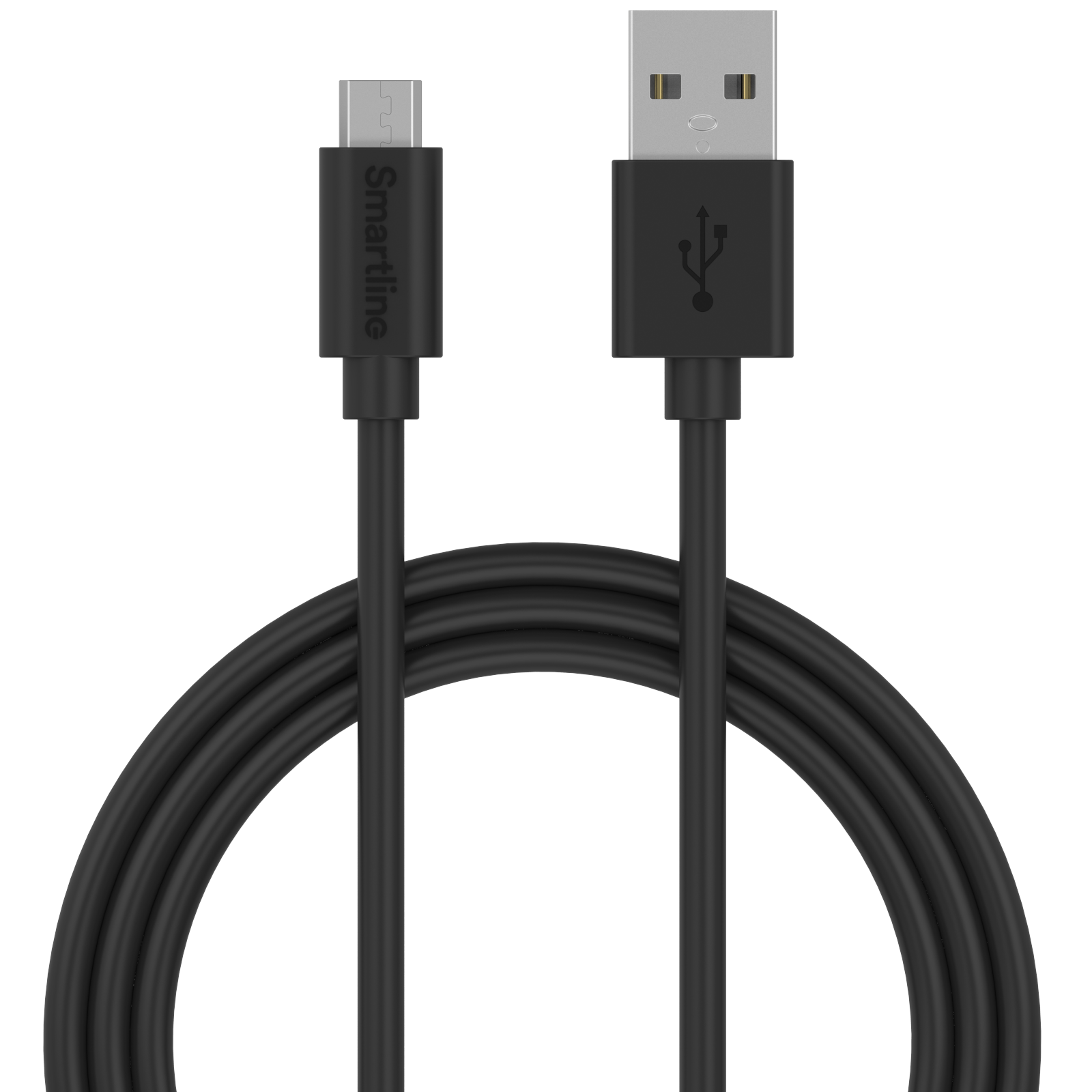 USB-kabel MicroUSB 2m Zwart