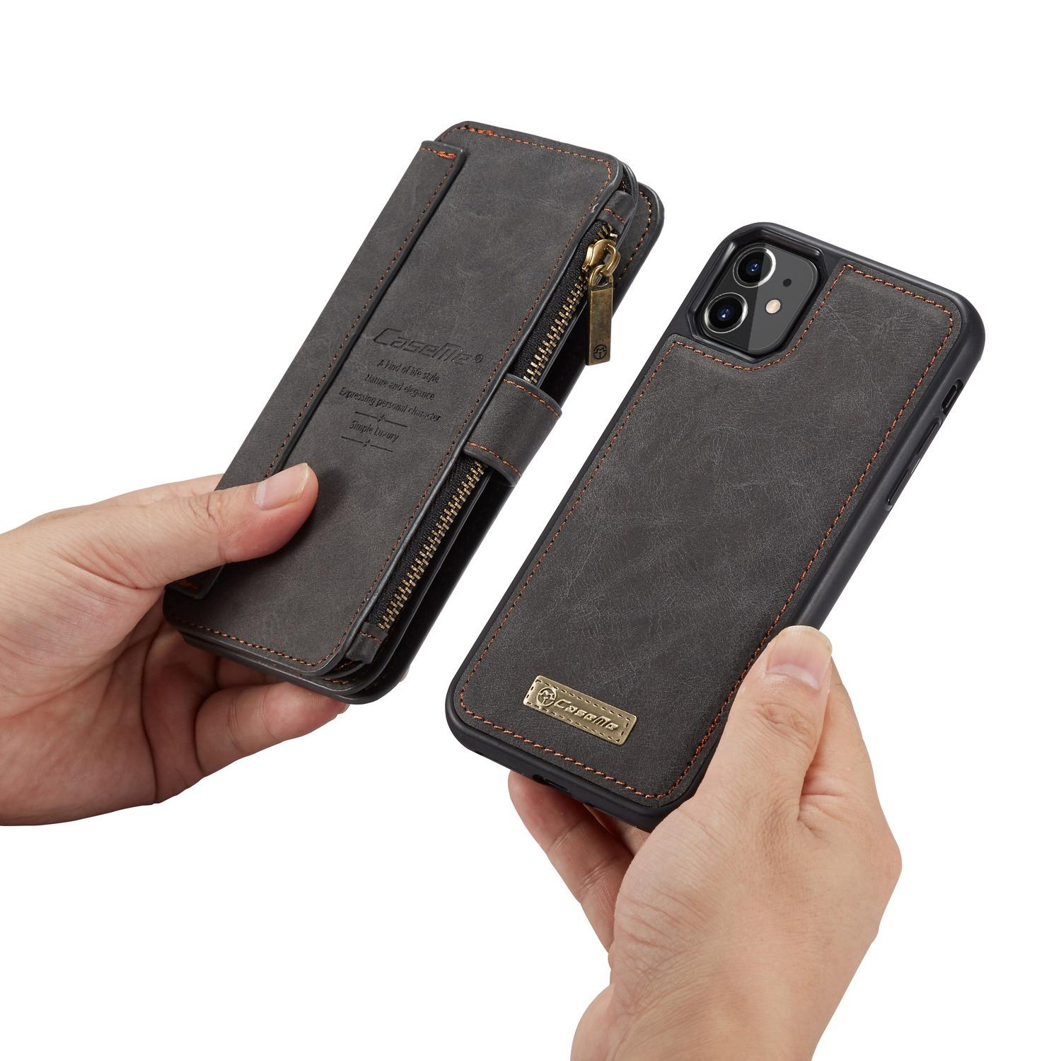 Multi-Slot Flip Cover iPhone 11 Grijs