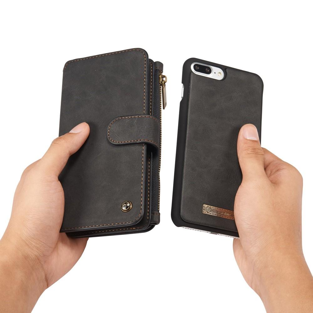 Multi-Slot Flip Cover iPhone 7 Plus/8 Plus Grijs