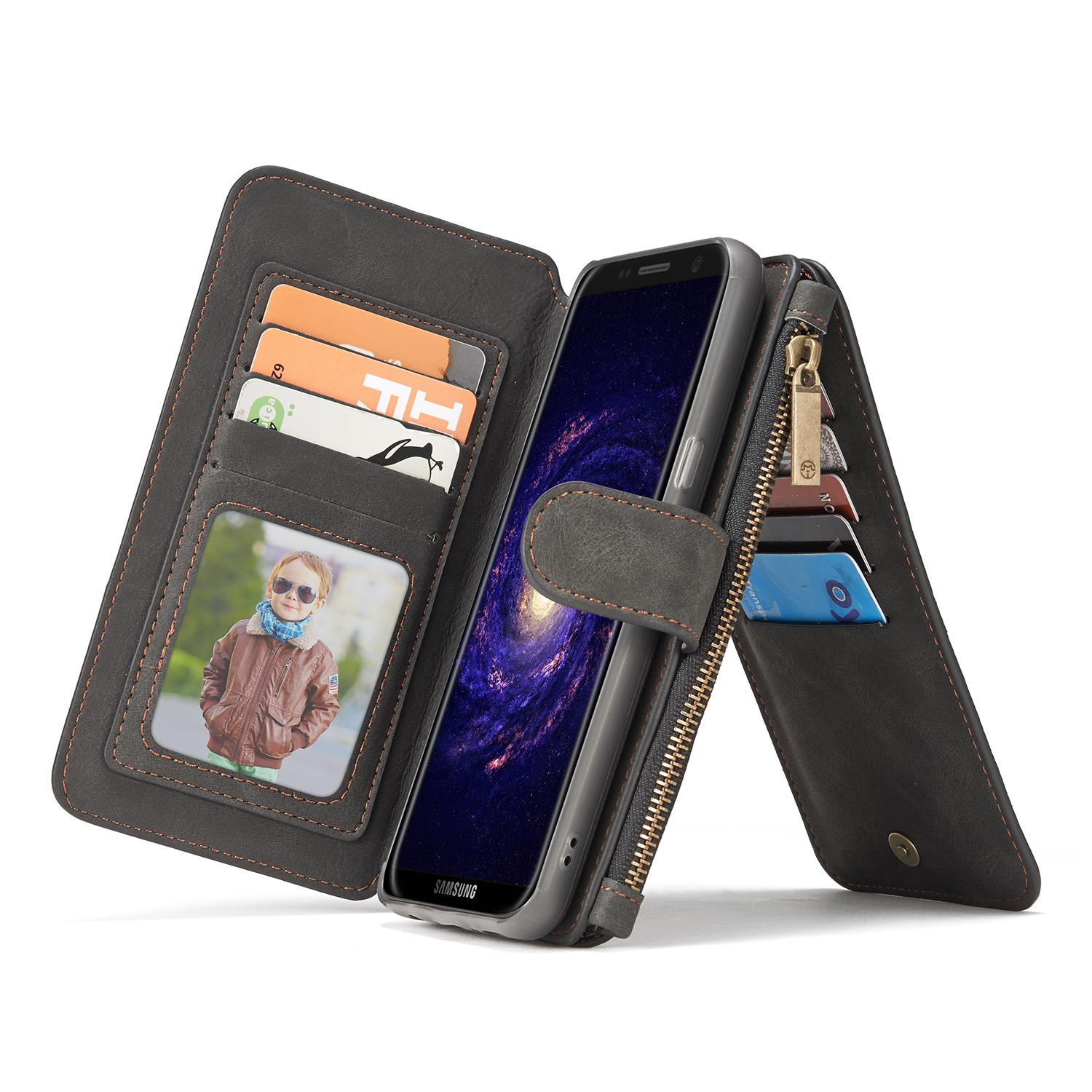 Multi-Slot Flip Cover Samsung Galaxy S8 Grijs