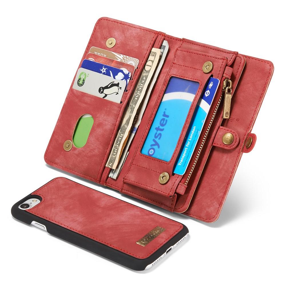 Multi-slot hoesje iPhone 8 rood