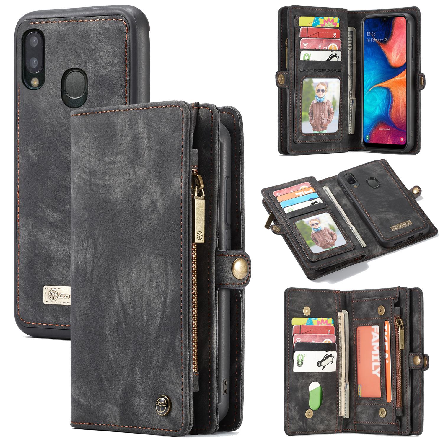 Multi-slot Hoesje Samsung Galaxy A20e Grijs