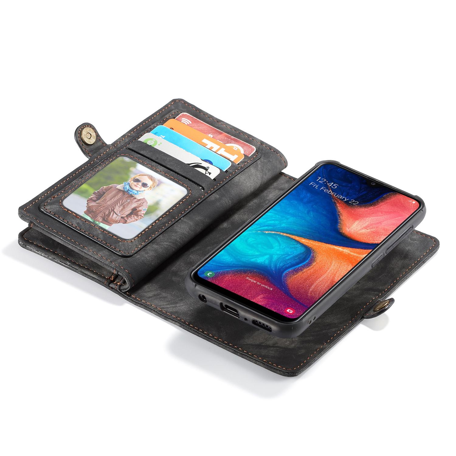 Multi-slot Hoesje Samsung Galaxy A20e Grijs