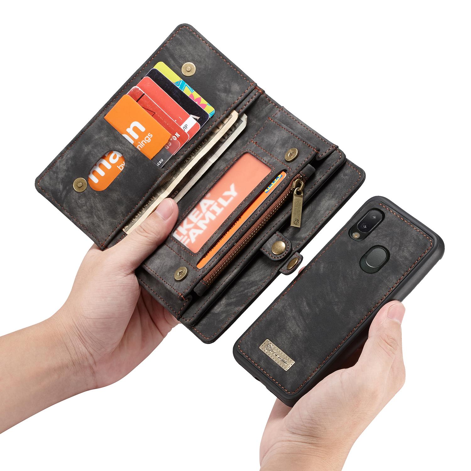 Multi-slot Hoesje Samsung Galaxy A20e Grijs