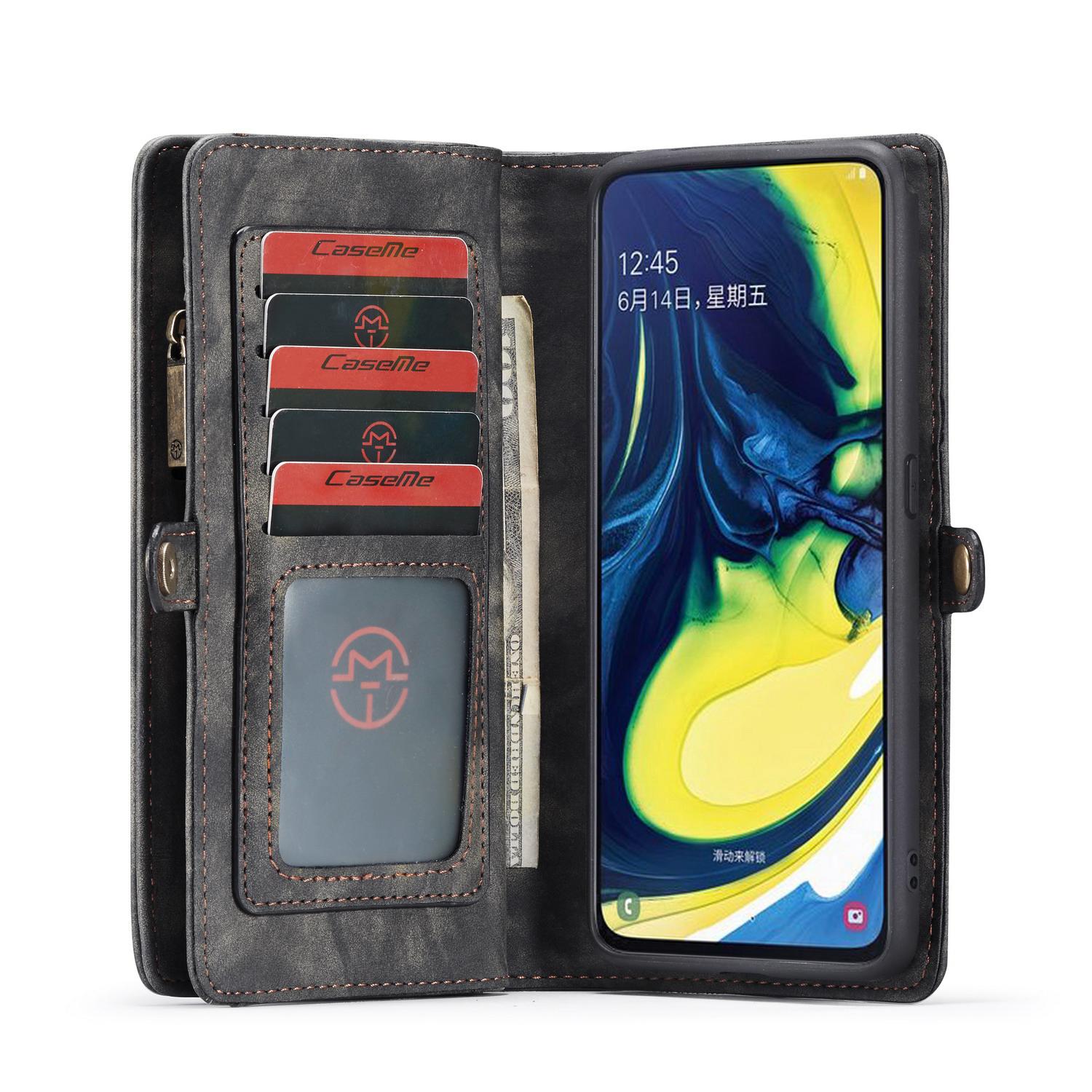 Multi-slot Hoesje Samsung Galaxy A80 Grijs