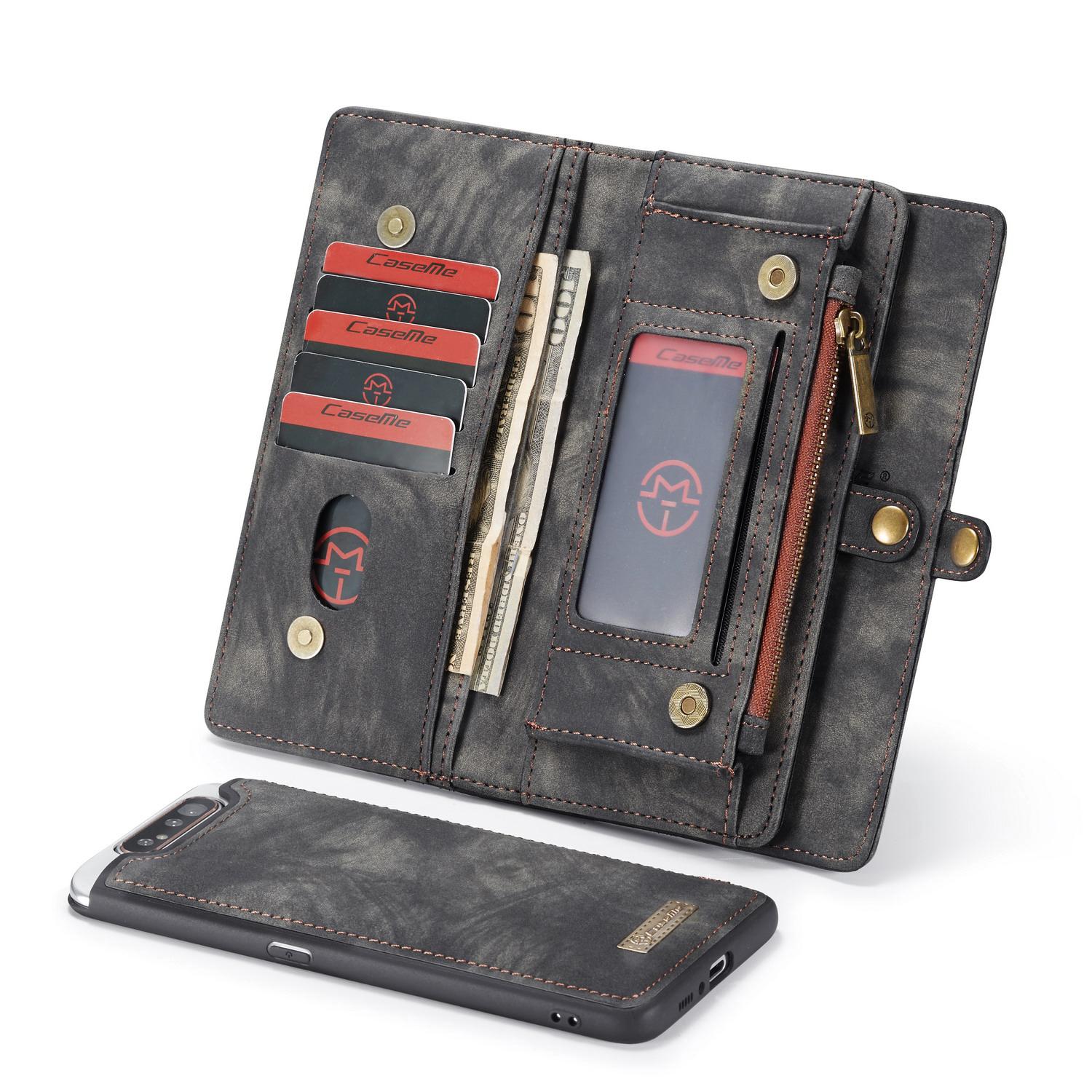 Multi-slot Hoesje Samsung Galaxy A80 Grijs