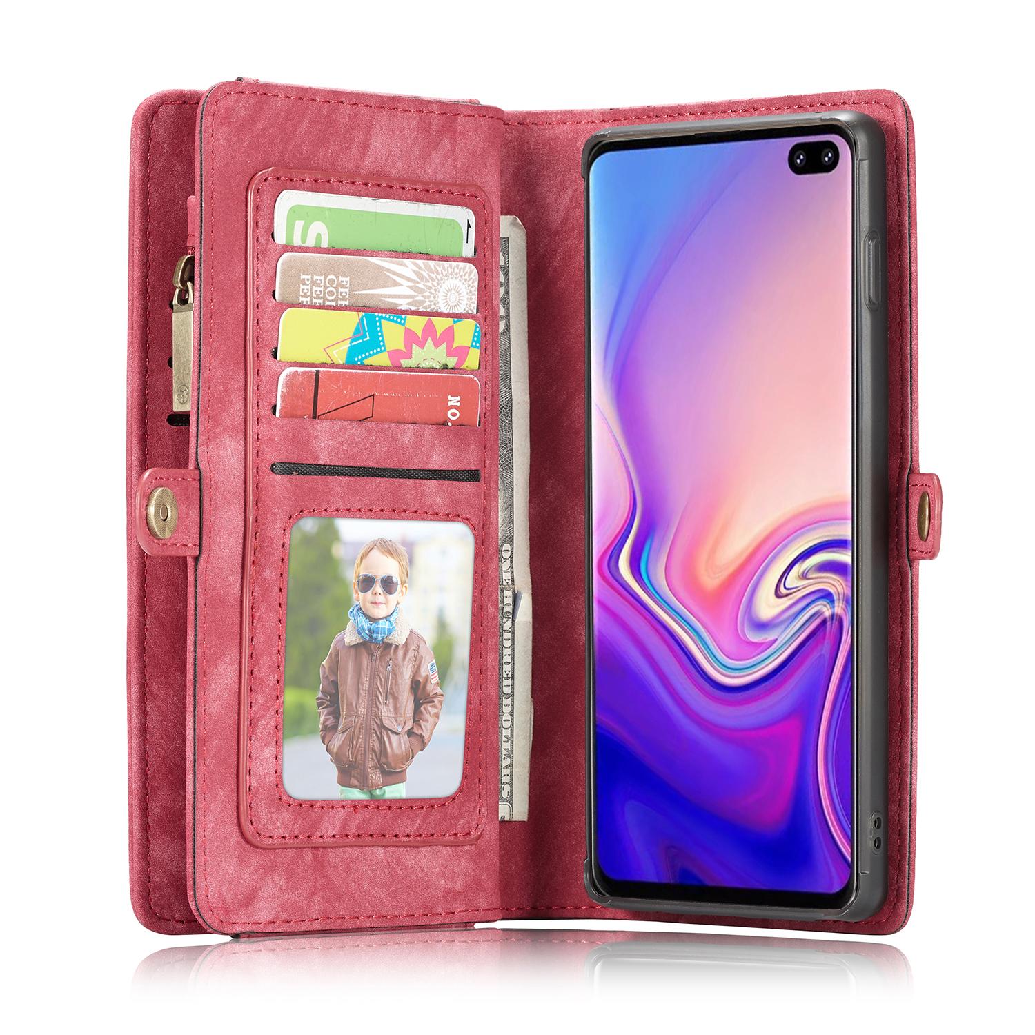 Multi-slot hoesje Samsung Galaxy S10 Plus Rood