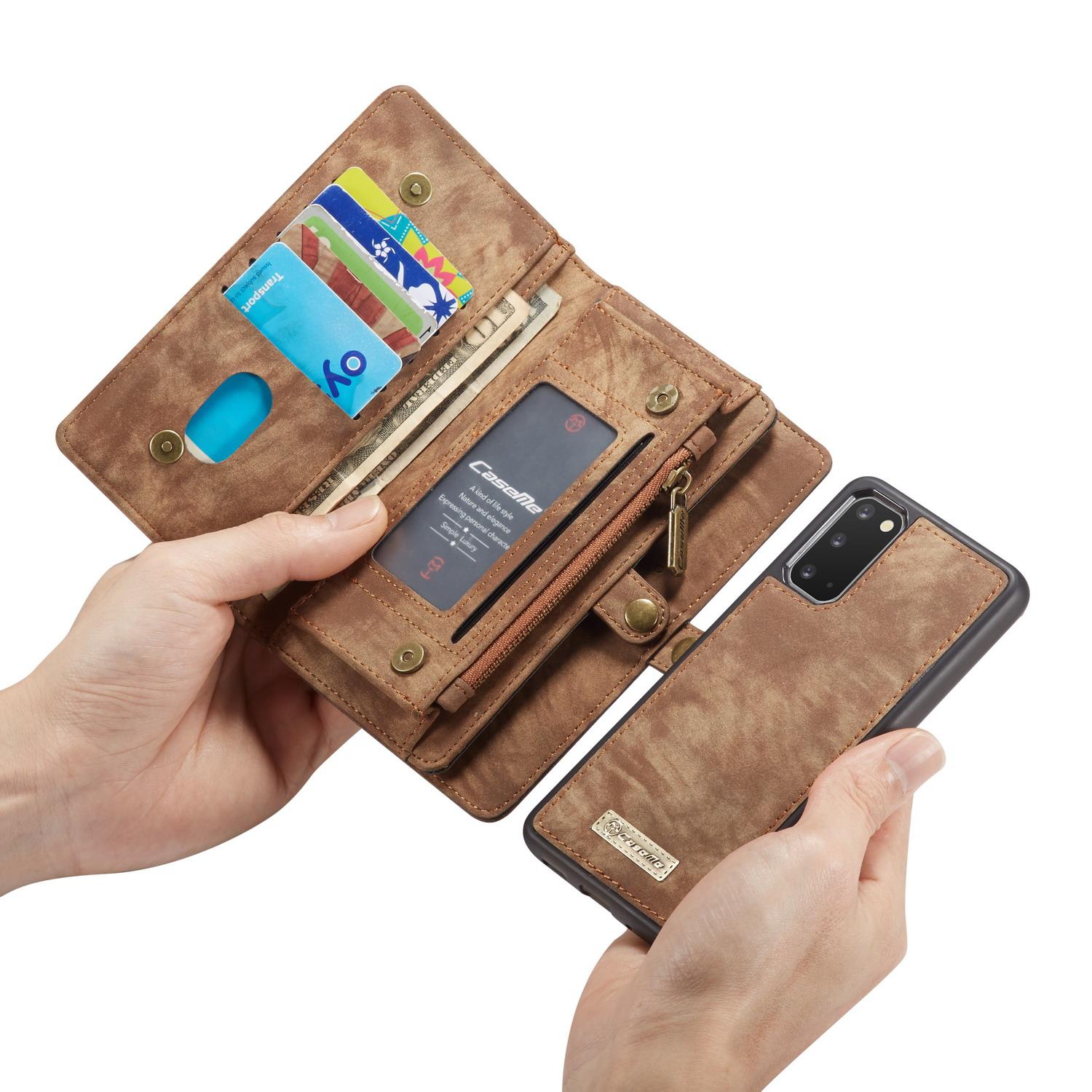 Multi-slot Hoesje Samsung Galaxy S20 Bruin