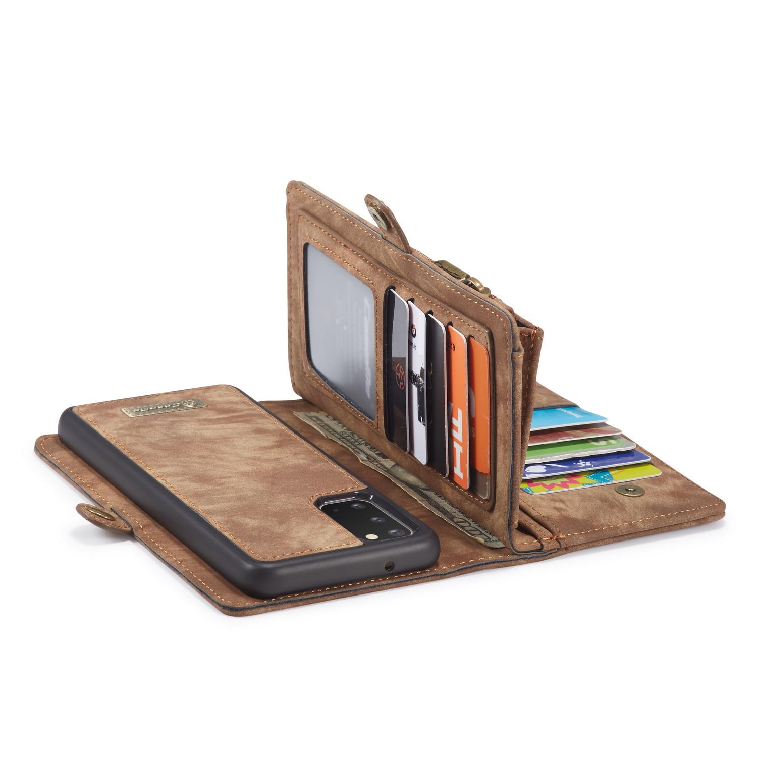 Multi-slot Hoesje Samsung Galaxy S20 Bruin