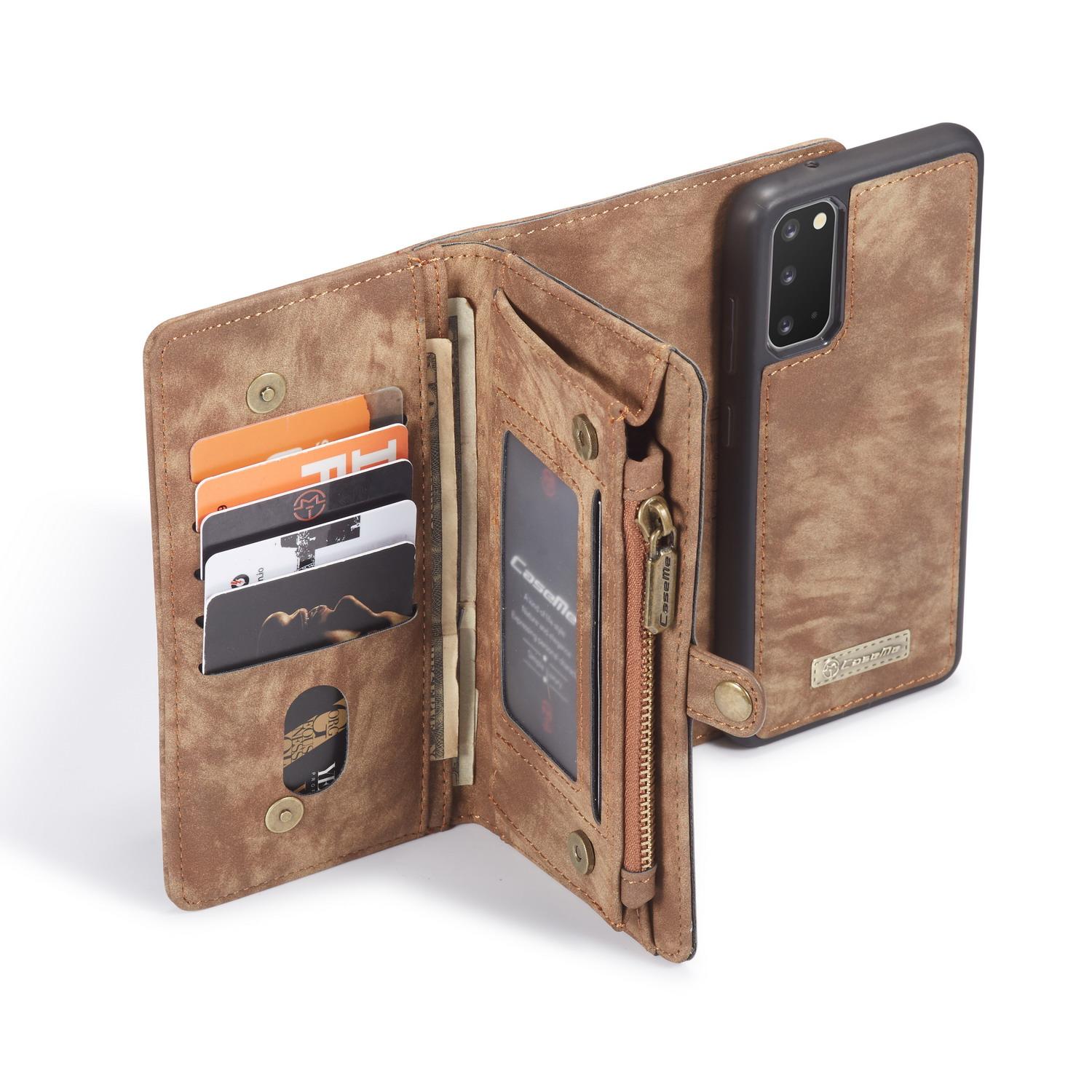 Multi-slot Hoesje Samsung Galaxy S20 Bruin