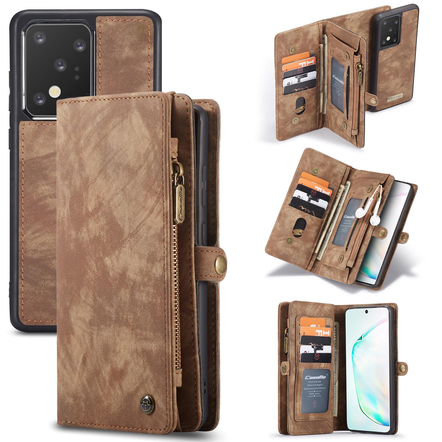 Multi-slot Hoesje Samsung Galaxy S20 Ultra Bruin