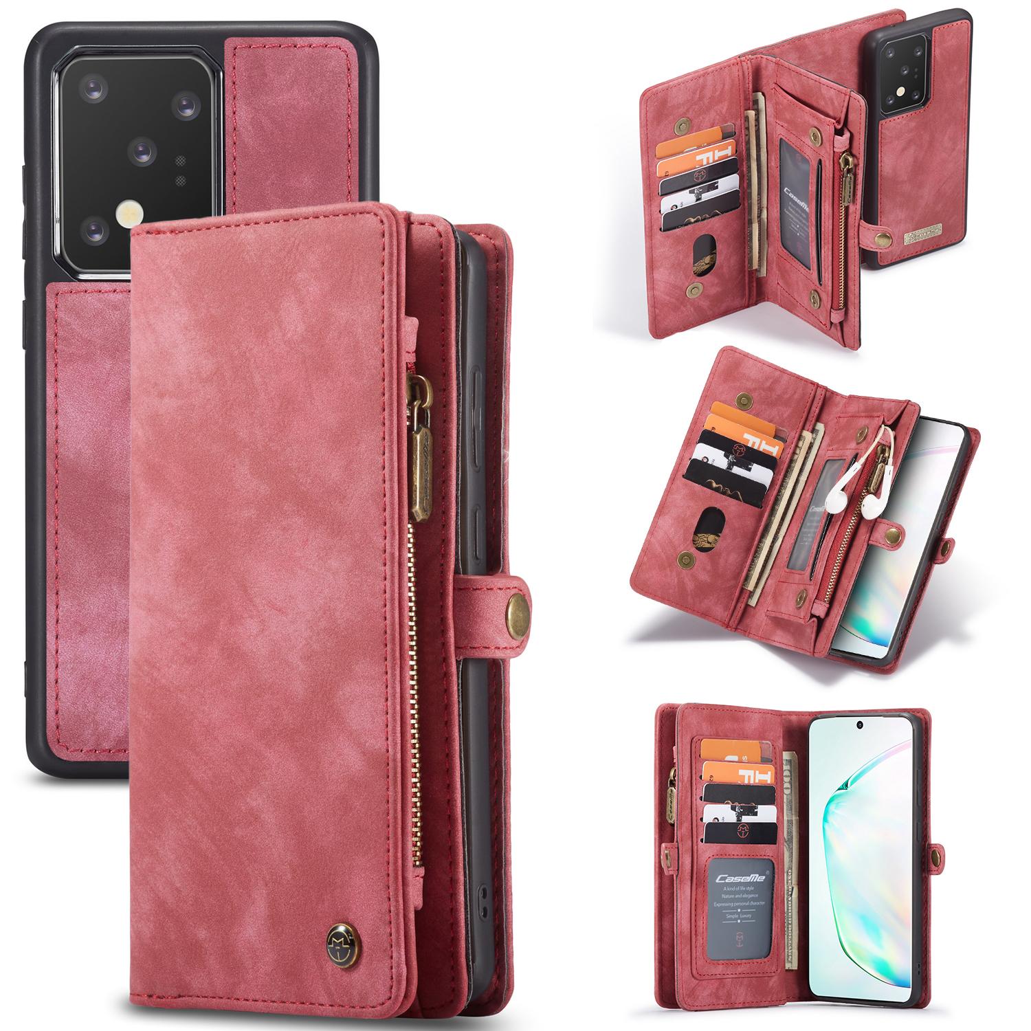 Multi-slot hoesje Samsung Galaxy S20 Ultra Rood