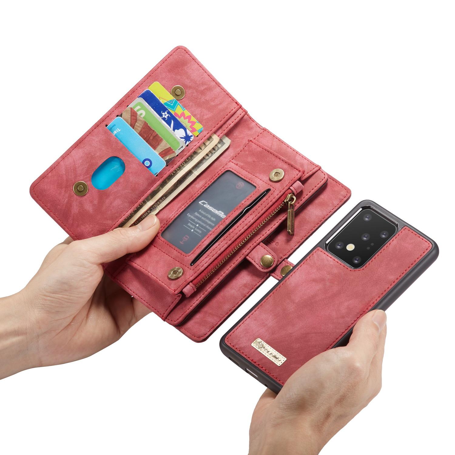 Multi-slot Hoesje Samsung Galaxy S20 Ultra Rood