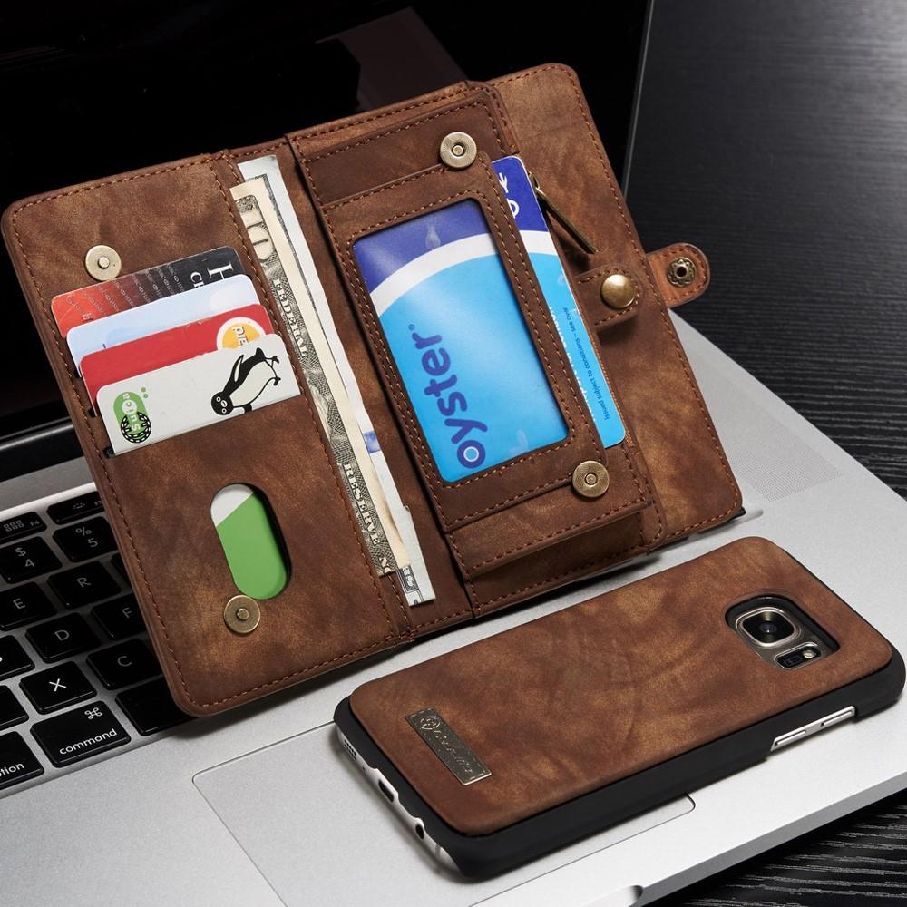 Multi-slot Hoesje Samsung Galaxy S7 Bruin