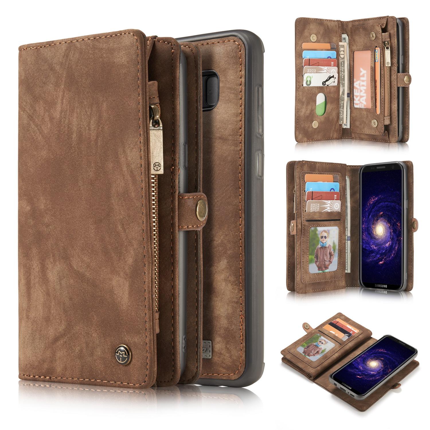 Multi-slot Hoesje Samsung Galaxy S8 Bruin
