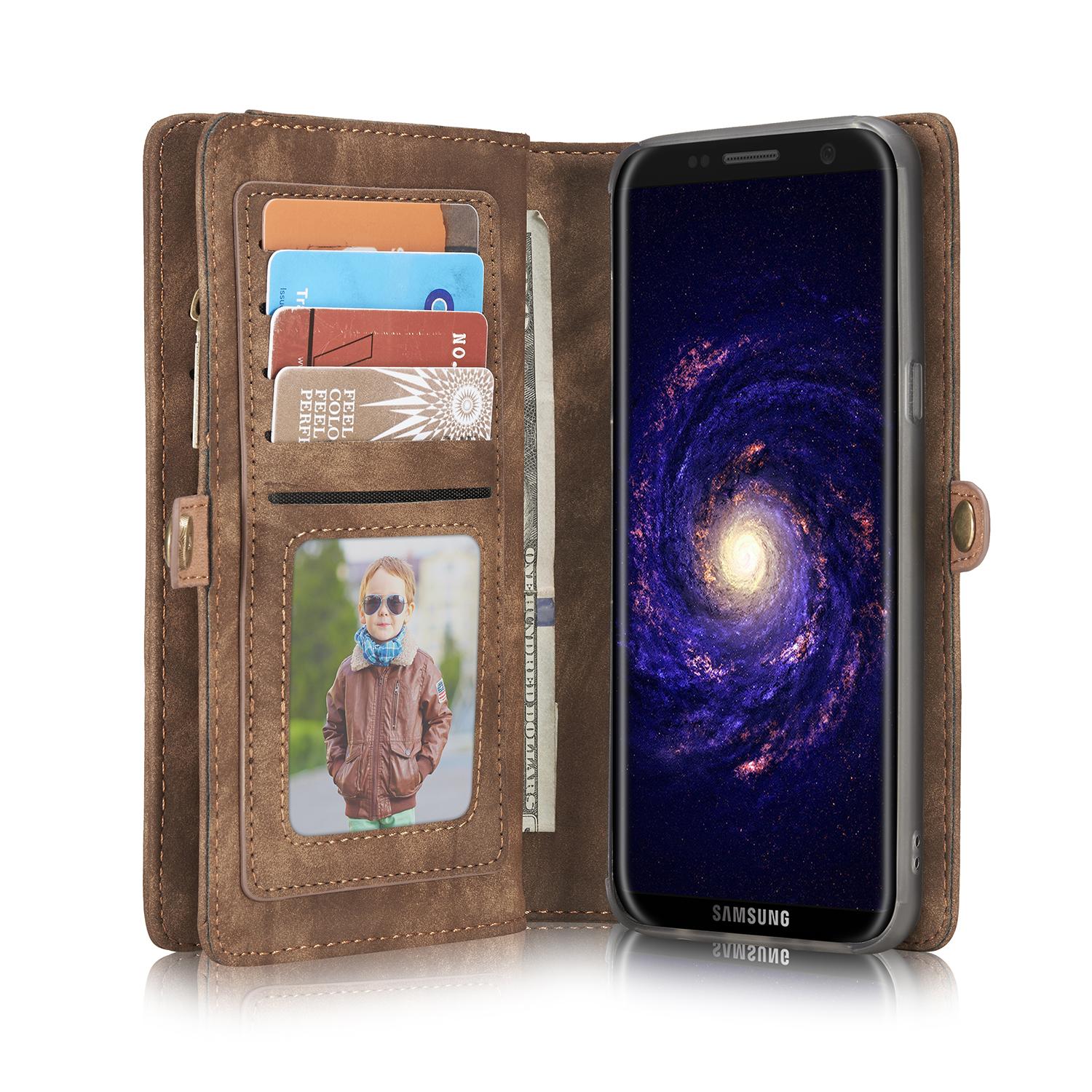 Multi-slot hoesje Samsung Galaxy S8 Bruin