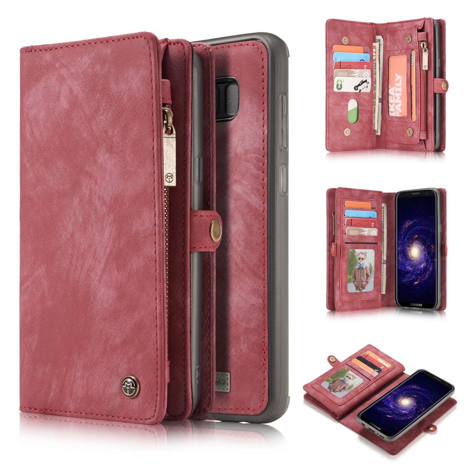 Multi-slot Hoesje Samsung Galaxy S8 Plus Rood