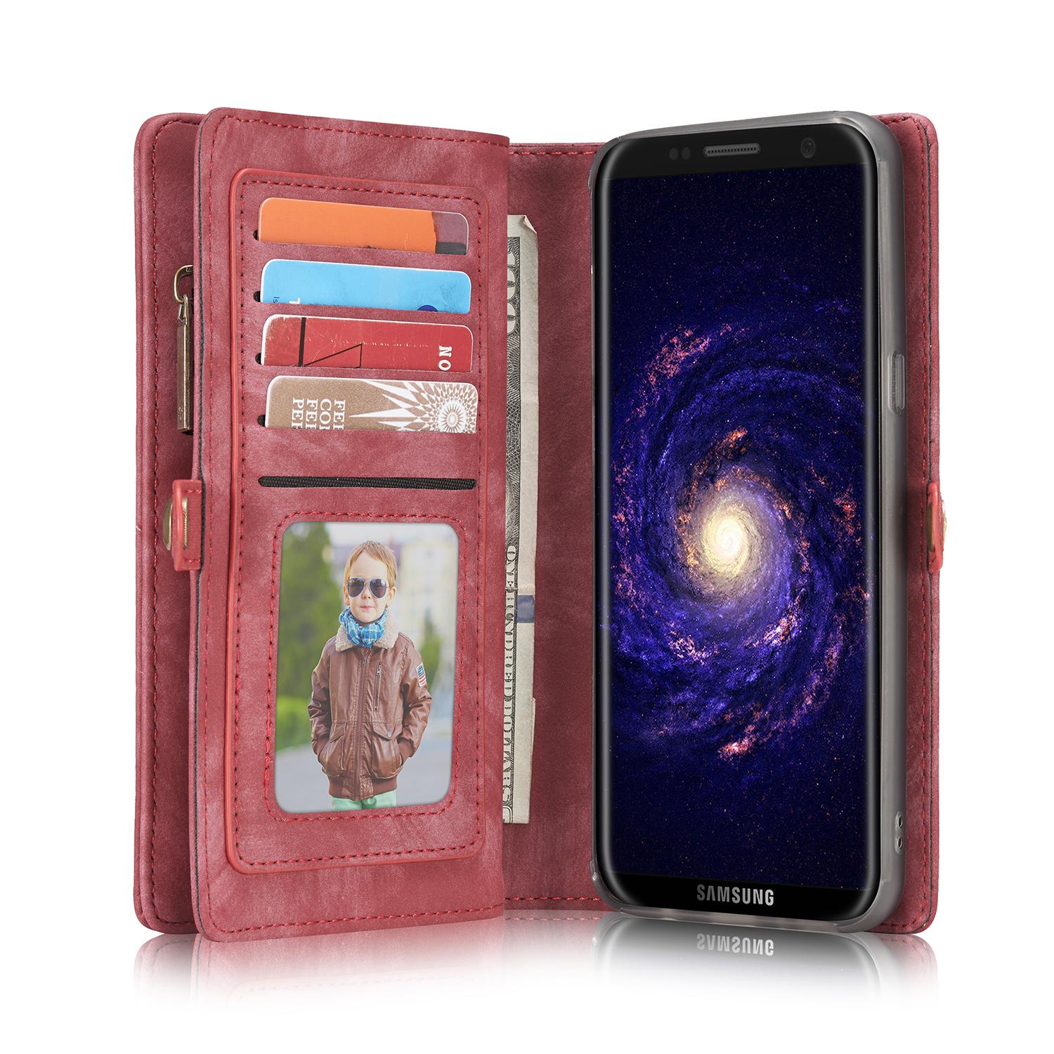 Multi-slot Hoesje Samsung Galaxy S8 Plus Rood