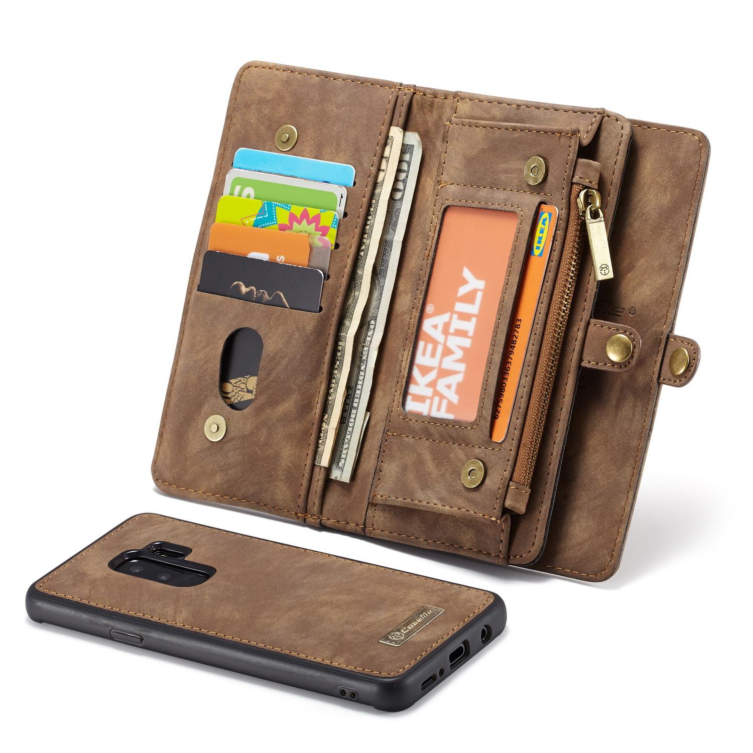 Multi-slot hoesje Samsung Galaxy S9 Plus Bruin
