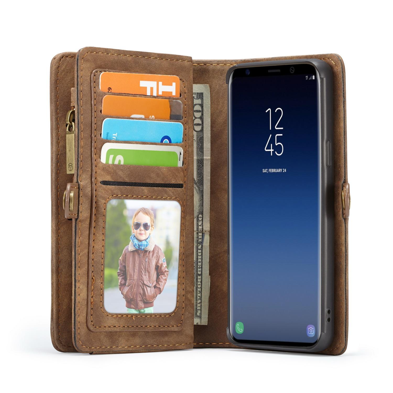 Multi-slot hoesje Samsung Galaxy S9 Plus Bruin