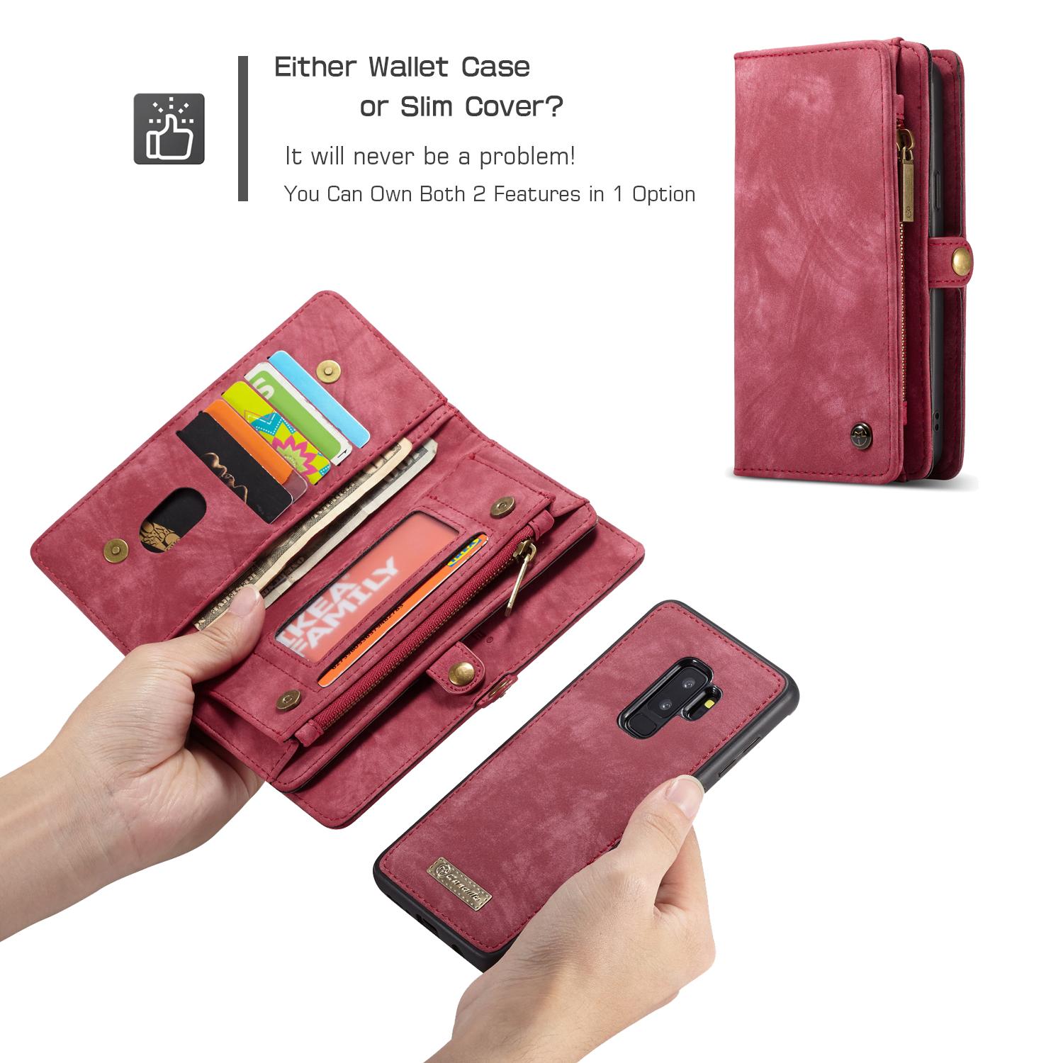 Multi-slot Hoesje Samsung Galaxy S9 Plus Rood