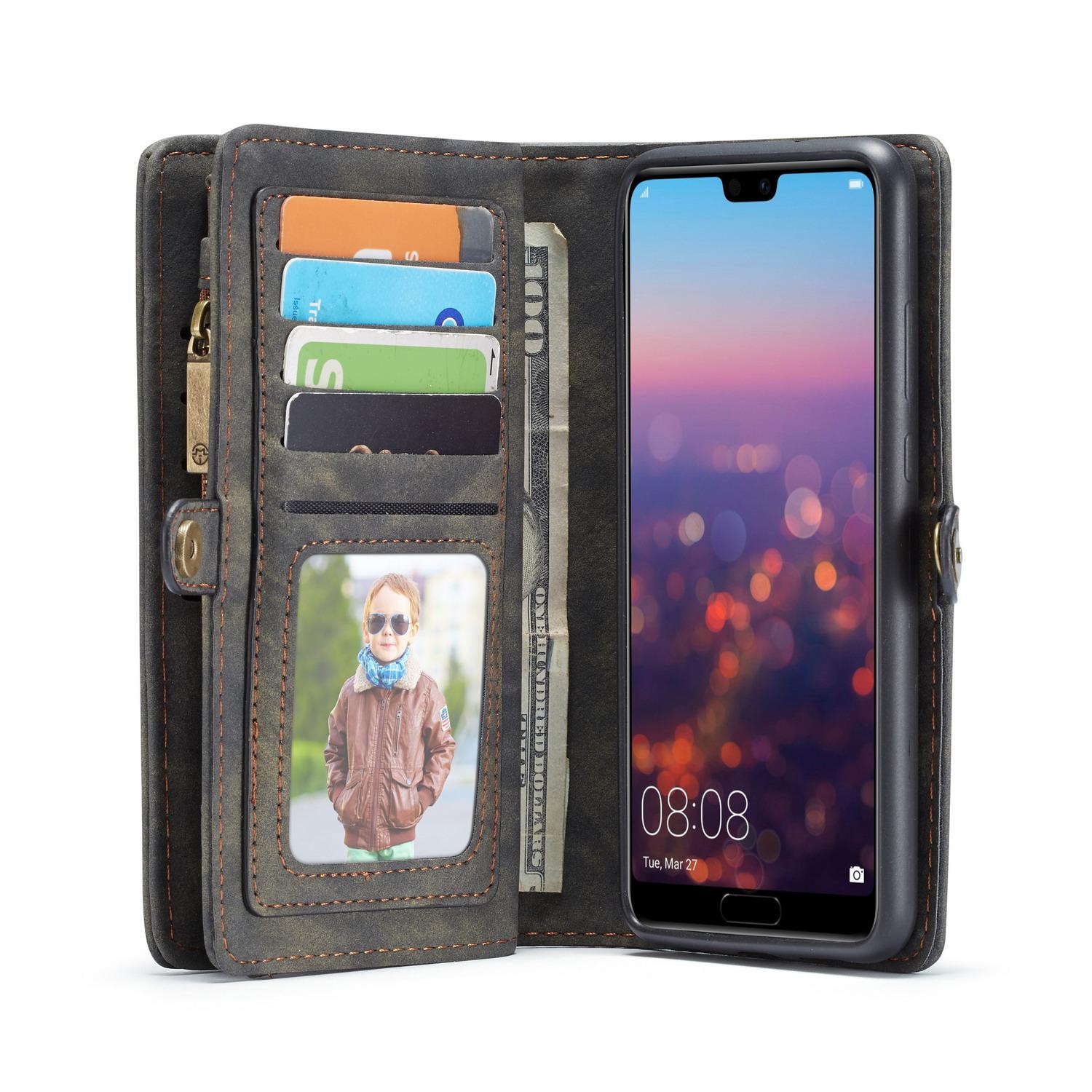 Multi-slot Hoesje Huawei P20 Lite Grijs