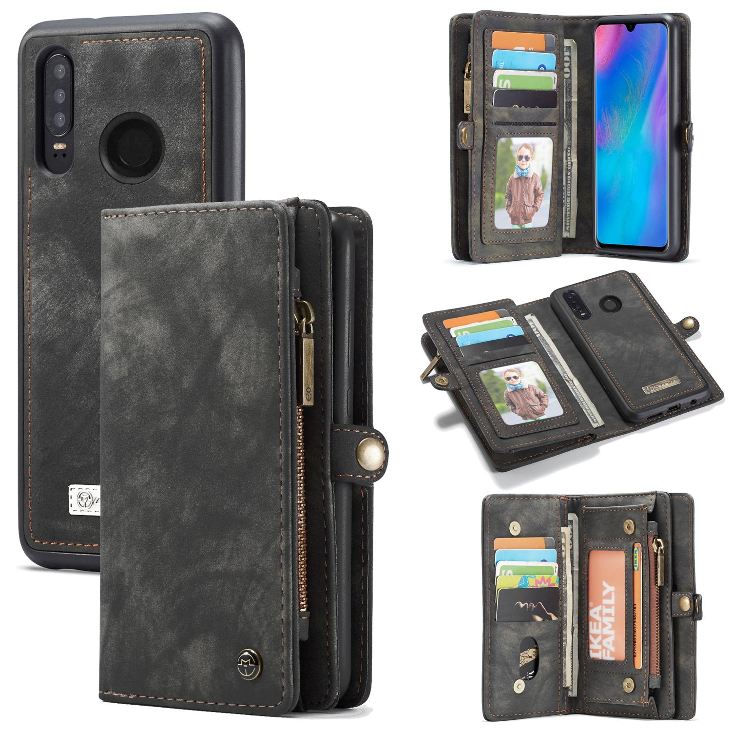 Multi-slot Hoesje Huawei P30 Lite Grijs