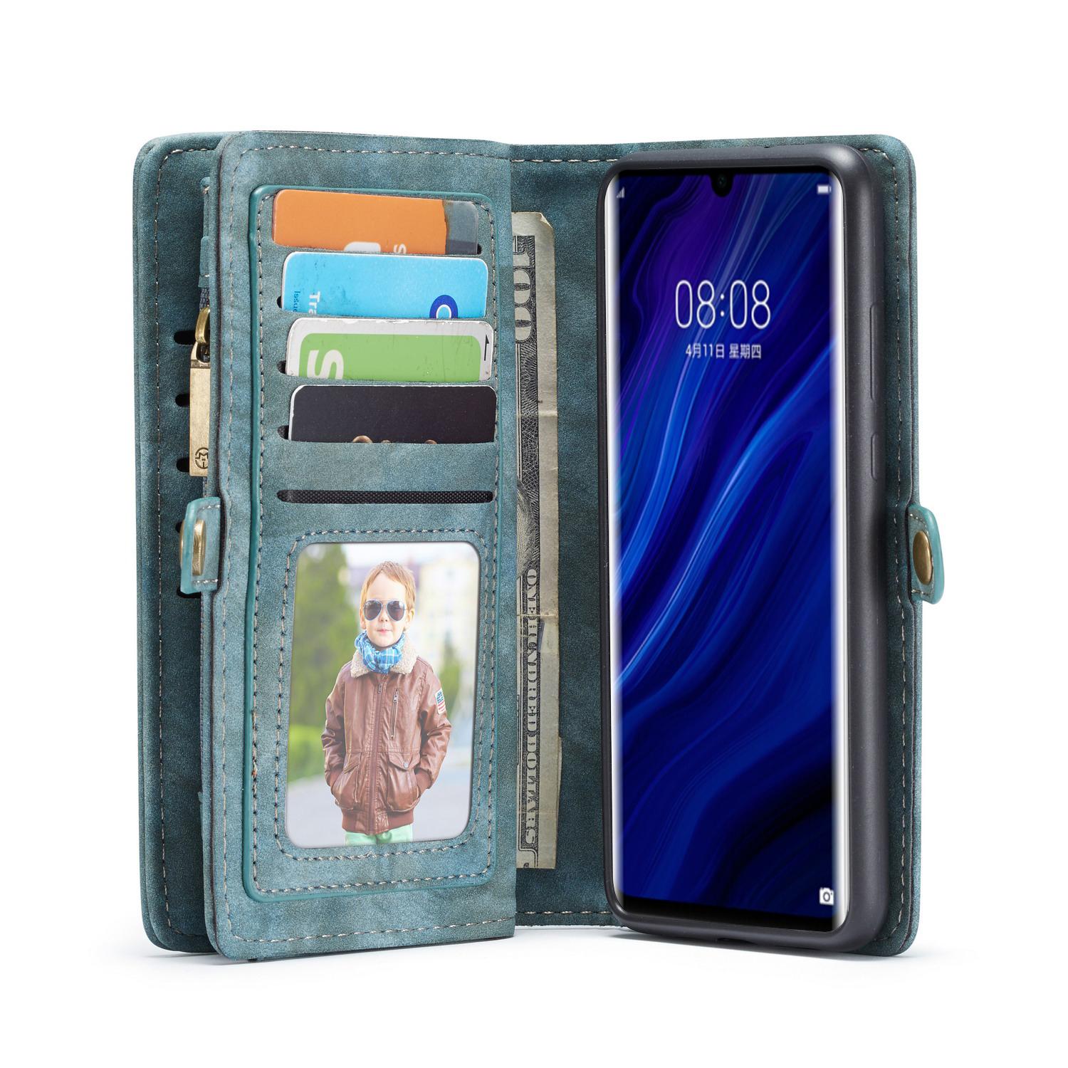 Multi-slot Hoesje Huawei P30 Pro Blauw