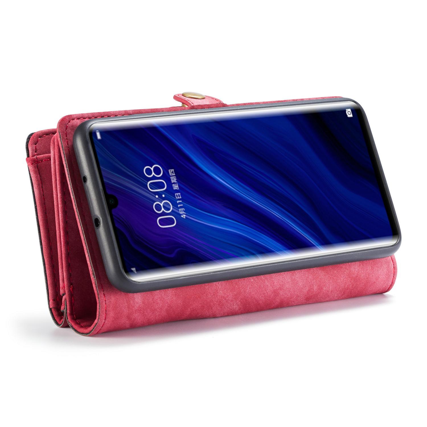 Multi-slot Hoesje Huawei P30 Pro Rood