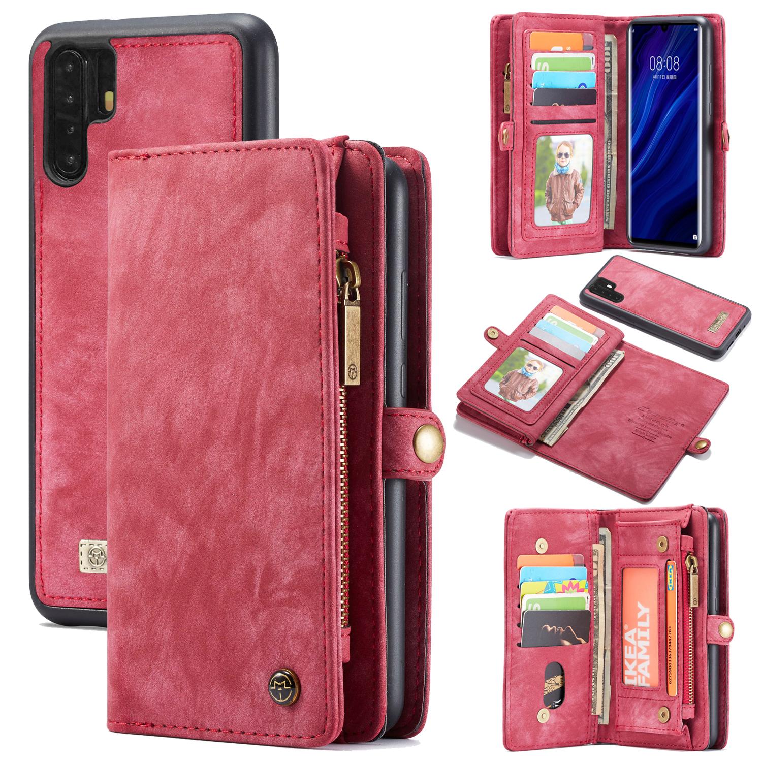 Multi-slot Hoesje Huawei P30 Pro Rood