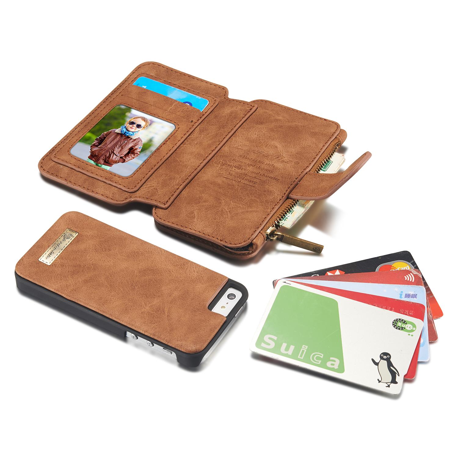Multi-slot Hoesje Apple iPhone 5/5S/SE Bruin