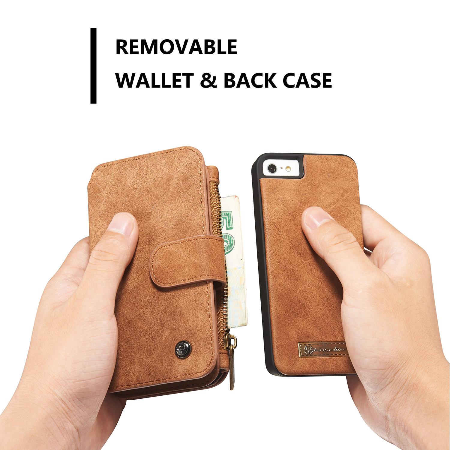 Multi-slot Hoesje Apple iPhone 5/5S/SE Bruin