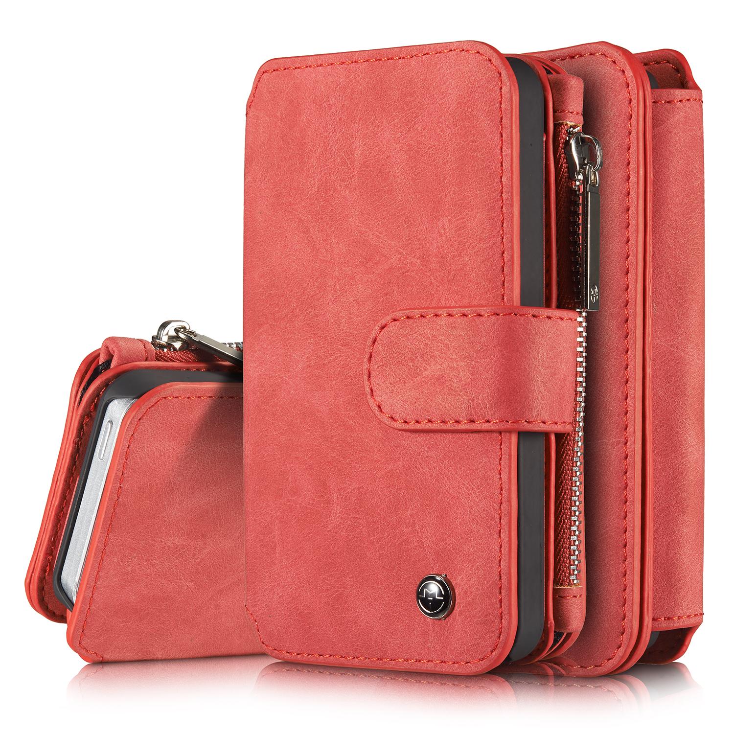 Multi-slot Hoesje Apple iPhone 5/5S/SE Rood