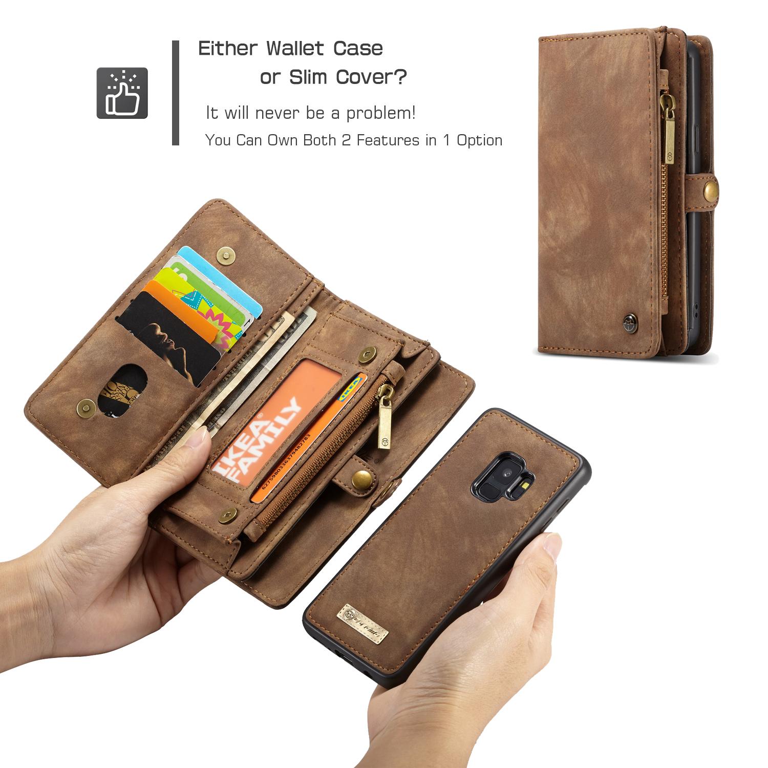 Multi-slot Hoesje Samsung Galaxy S9 Bruin