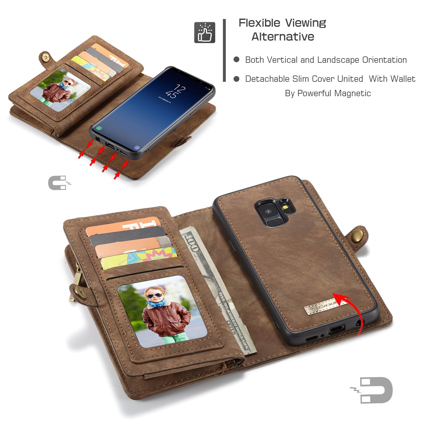 Multi-slot Hoesje Samsung Galaxy S9 Bruin