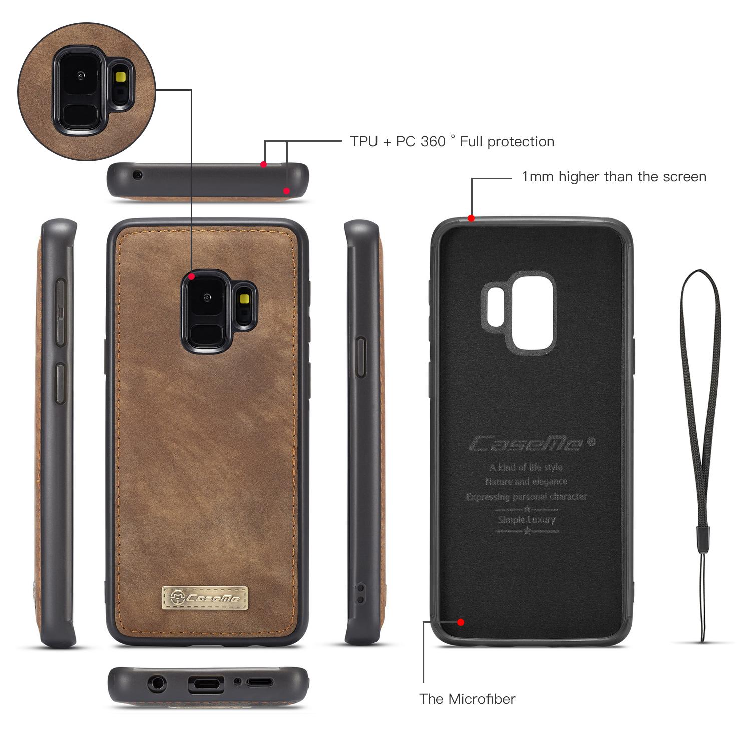 Multi-slot hoesje Samsung Galaxy S9 Bruin