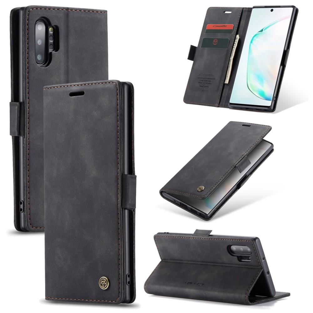 Slim Bookcover Hoesje Samsung Galaxy Note 10 Plus Zwart