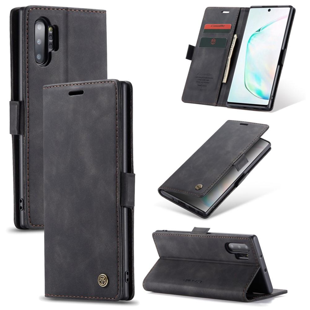 Slim Bookcover hoesje Samsung Galaxy Note 10 Plus Zwart