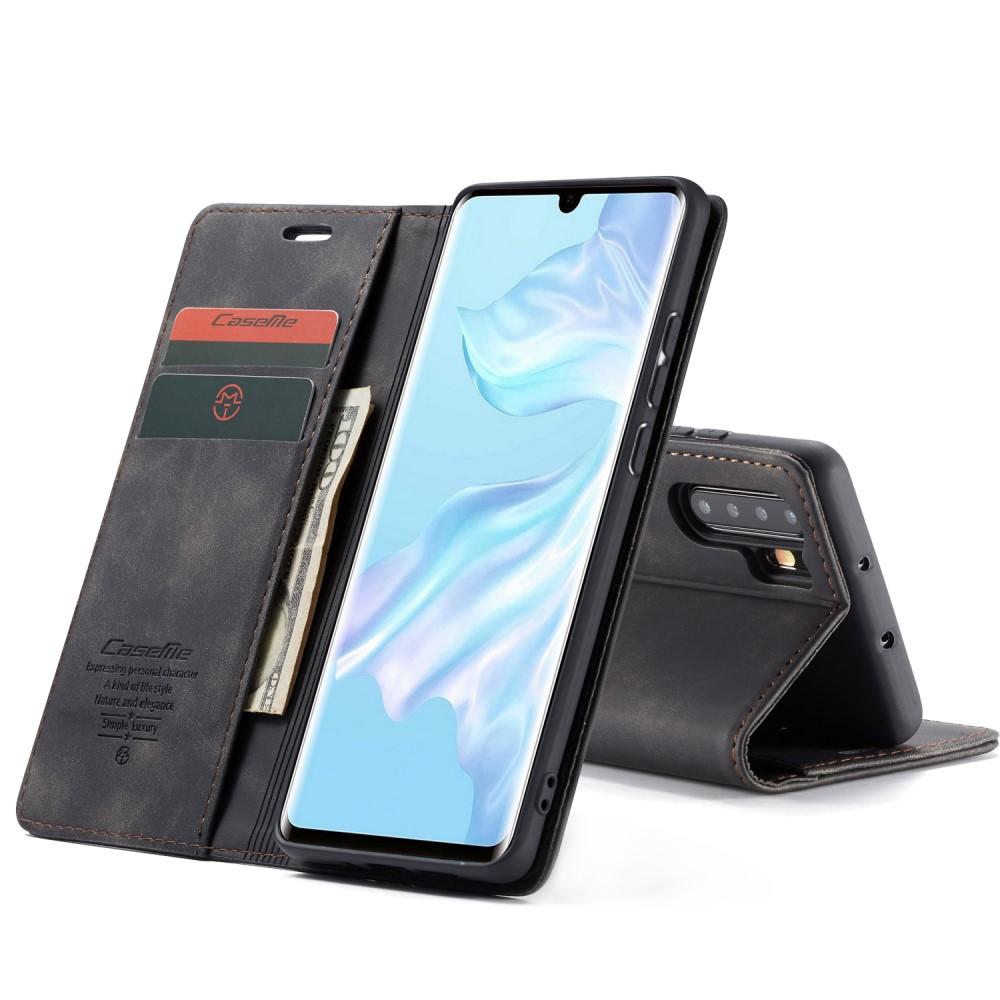 Slim Bookcover hoesje Huawei P30 Pro Zwart