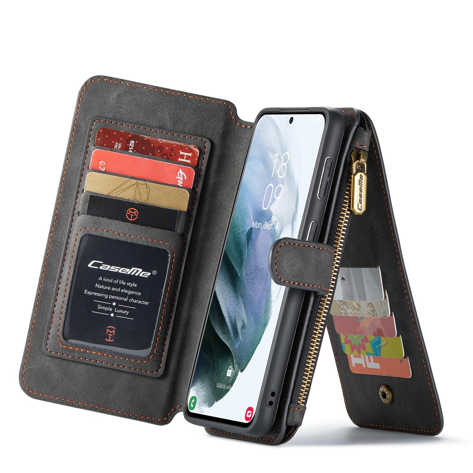 Multi-Slot Flip Cover Samsung Galaxy S21 Ultra Grijs