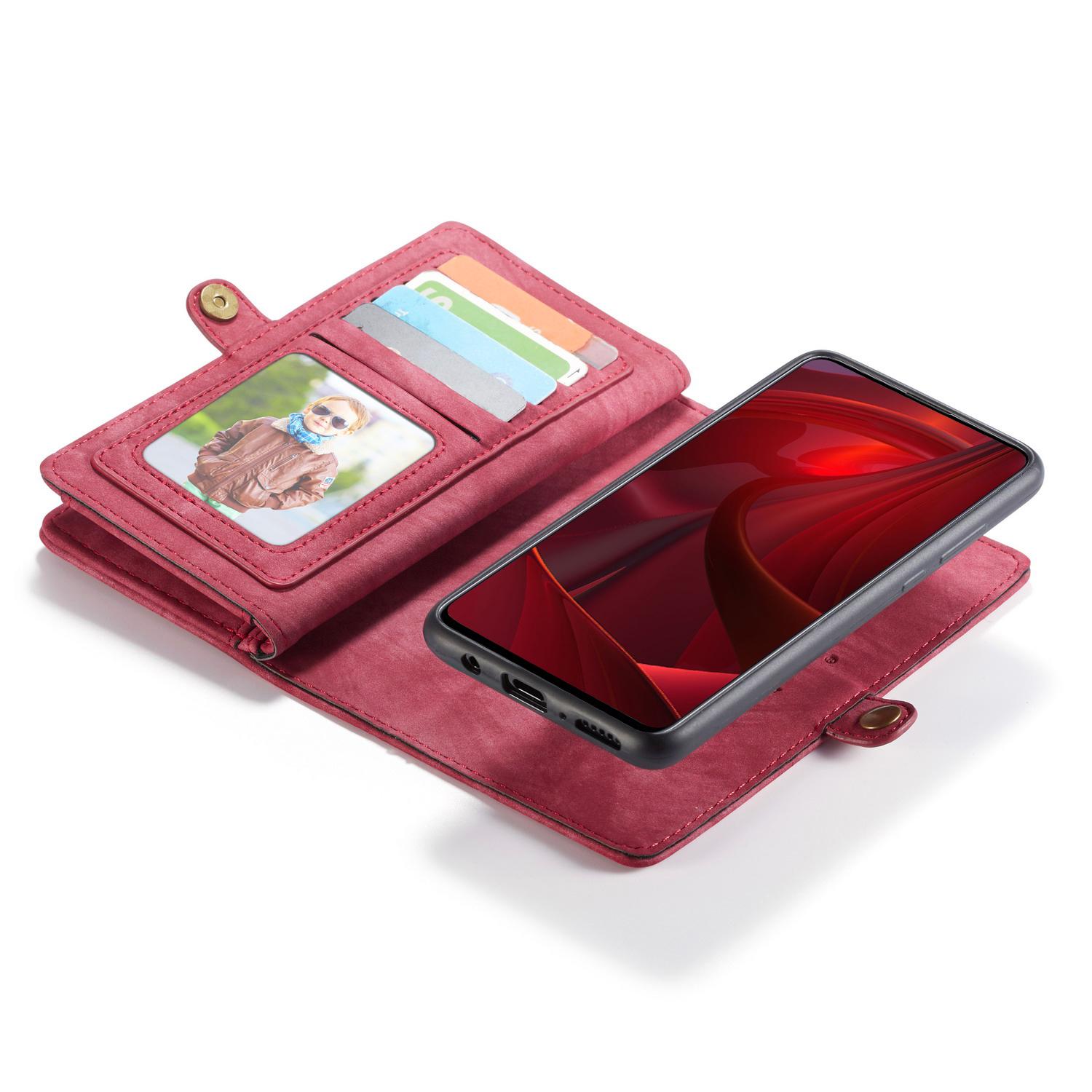 Multi-slot Hoesje Samsung Galaxy A51 Rood