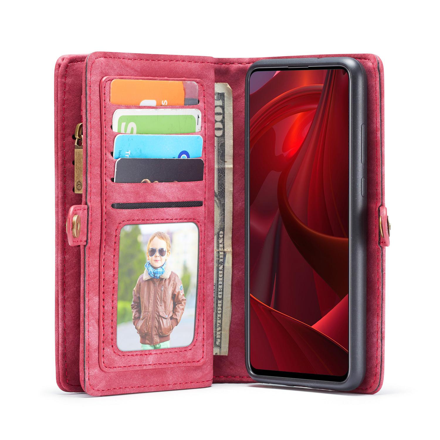 Multi-slot hoesje Samsung Galaxy A51 Rood