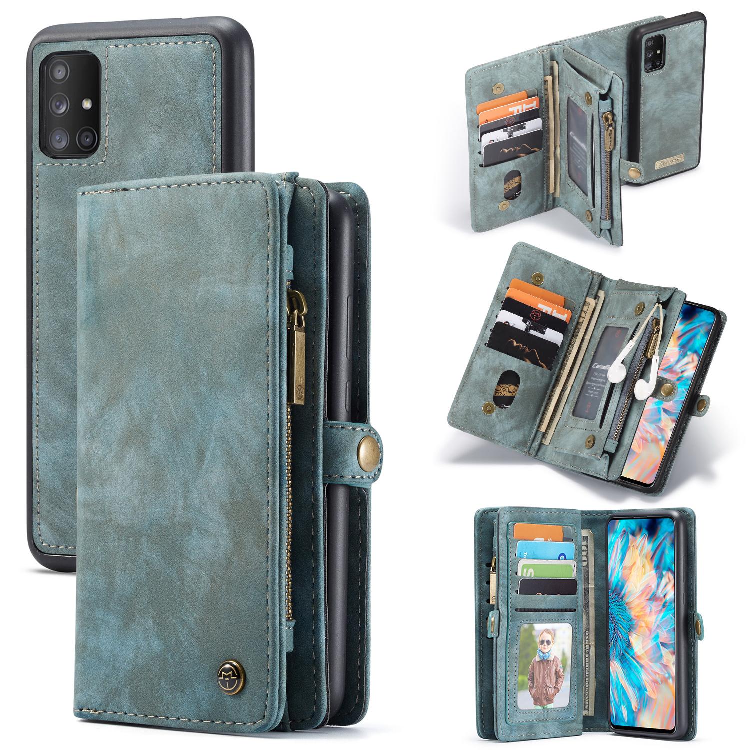 Multi-slot Hoesje Samsung Galaxy A71 Blauw