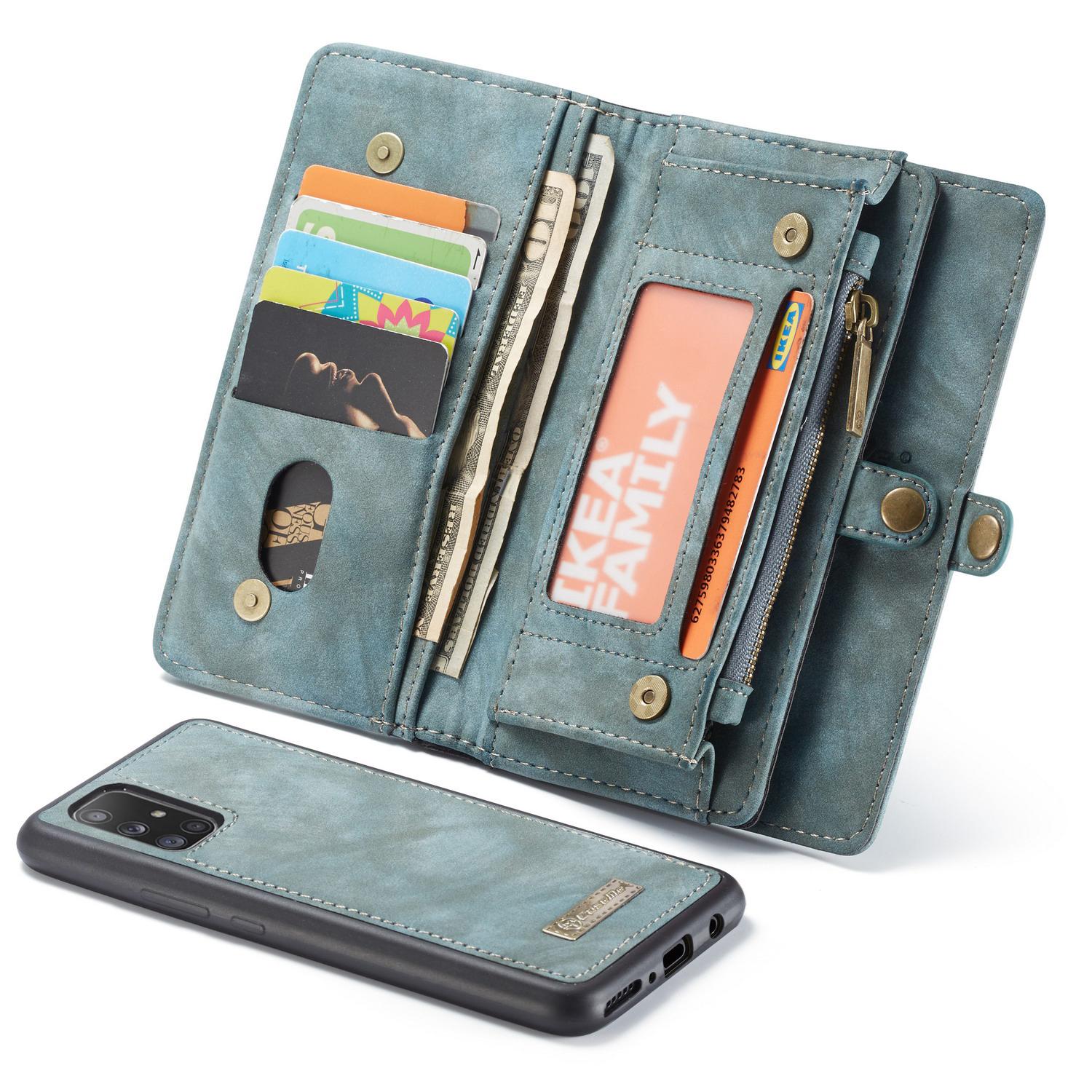Multi-slot Hoesje Samsung Galaxy A71 Blauw