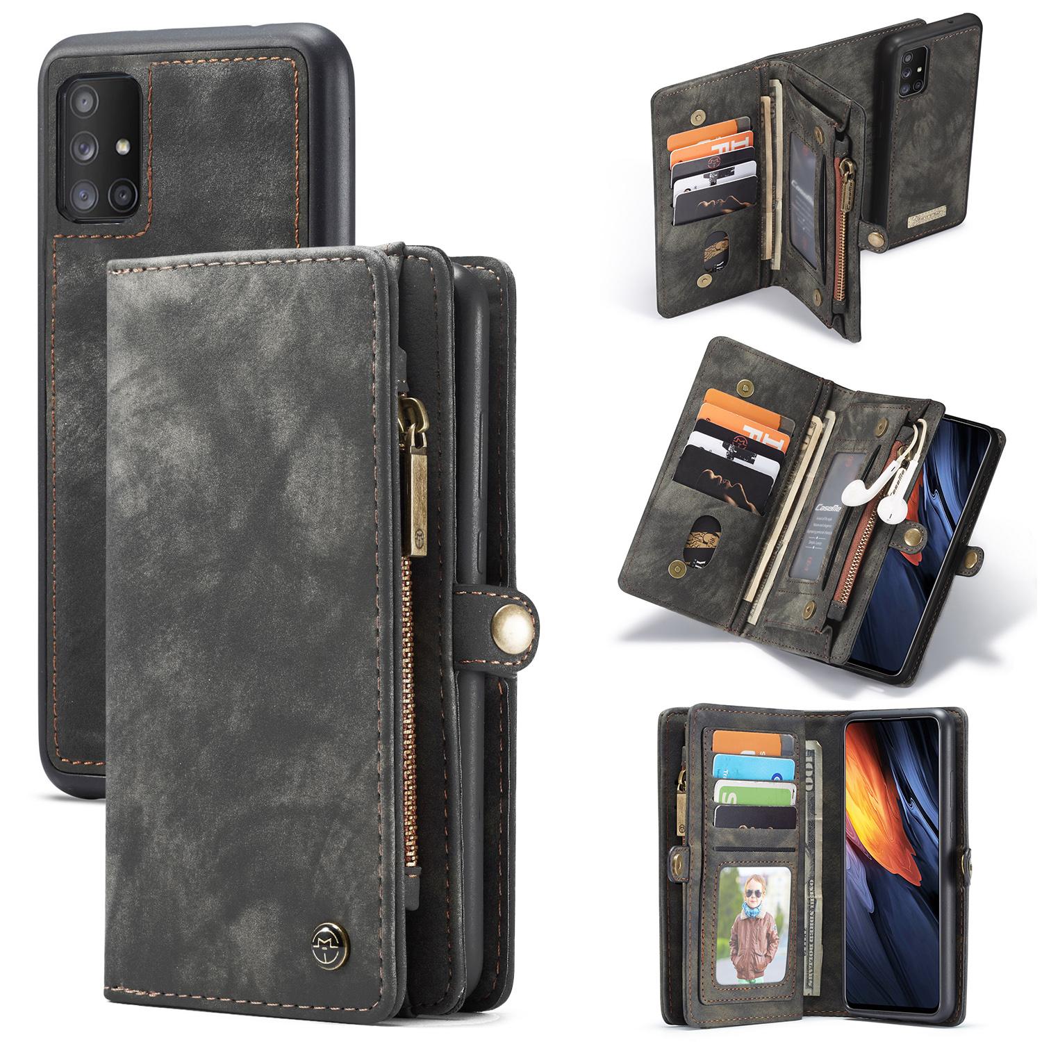 Multi-slot Hoesje Samsung Galaxy A71 Grijs