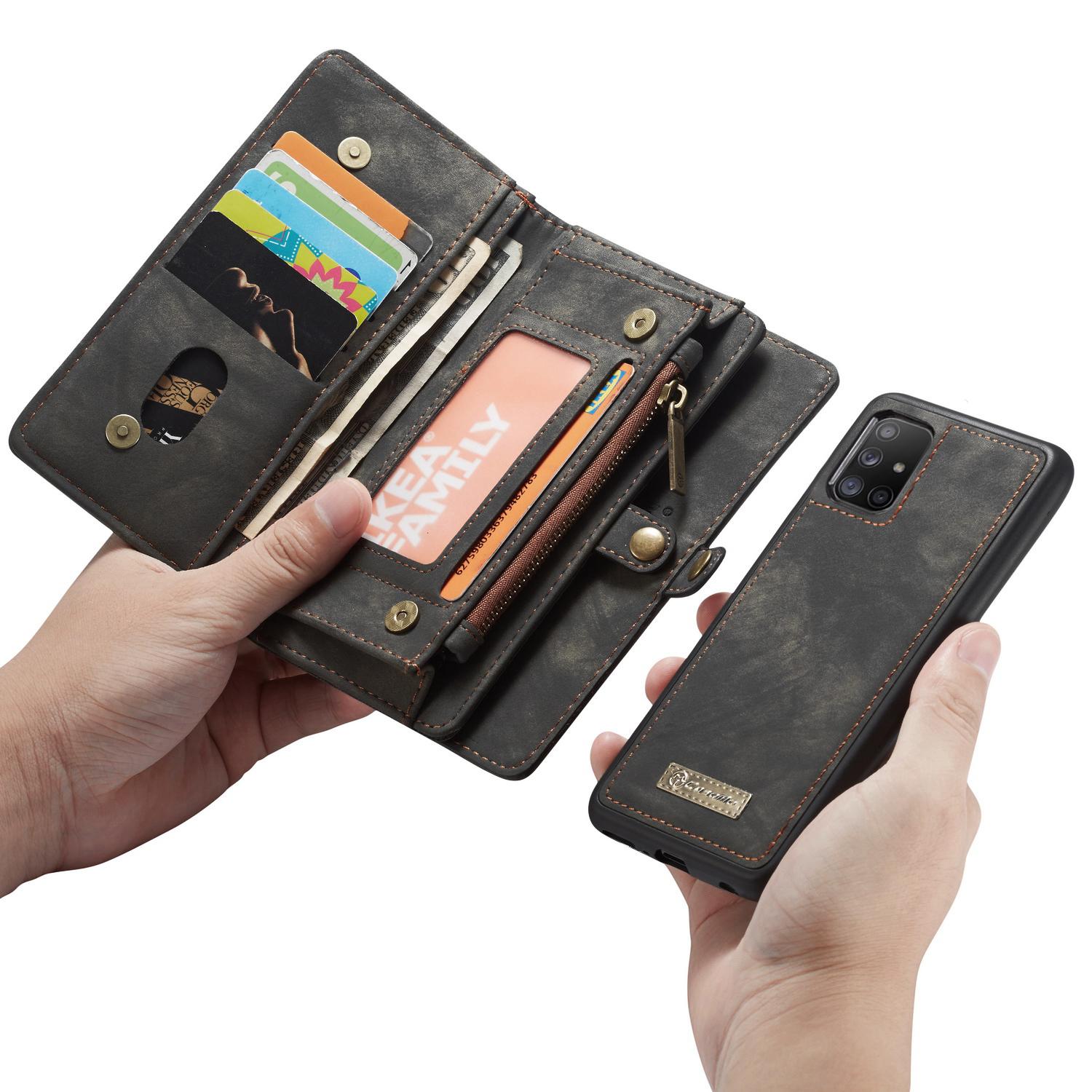 Multi-slot Hoesje Samsung Galaxy A71 Grijs