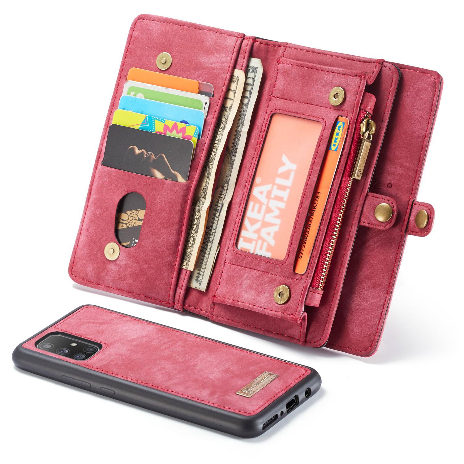 Multi-slot Hoesje Samsung Galaxy A71 Rood